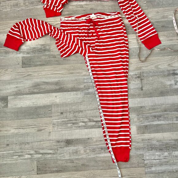 Target Men's NWT Red White Stripe Pajama Set Size Large Cotton R23 - Picture 4 of 7